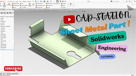 how to start a sheet metal part in solidworks 2015|solidworks sheet metal part drawing.